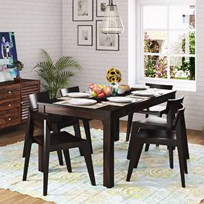 Dining Furniture In Guntur Design Arabia XL Storage - Gordon 6 Seater Dining Table Set (Mahogany Finish)