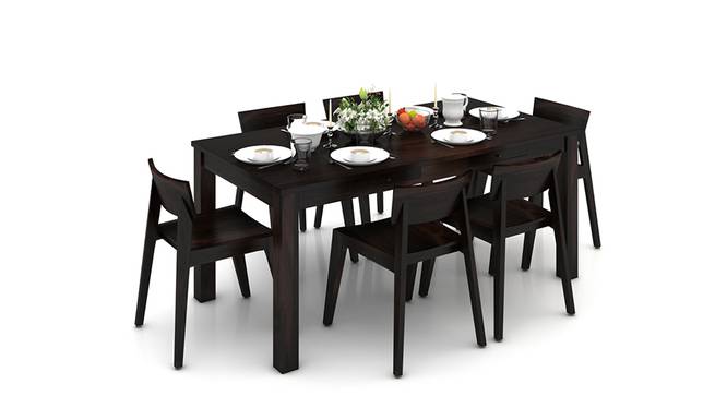 Arabia XL Storage - Gordon 6 Seater Dining Table Set (Mahogany Finish) by Urban Ladder - Design 1 Half View - 126046