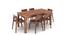 Arabia XL Storage - Gordon 6 Seater Dining Table Set (Teak Finish) by Urban Ladder - Front View Design 1 - 126062