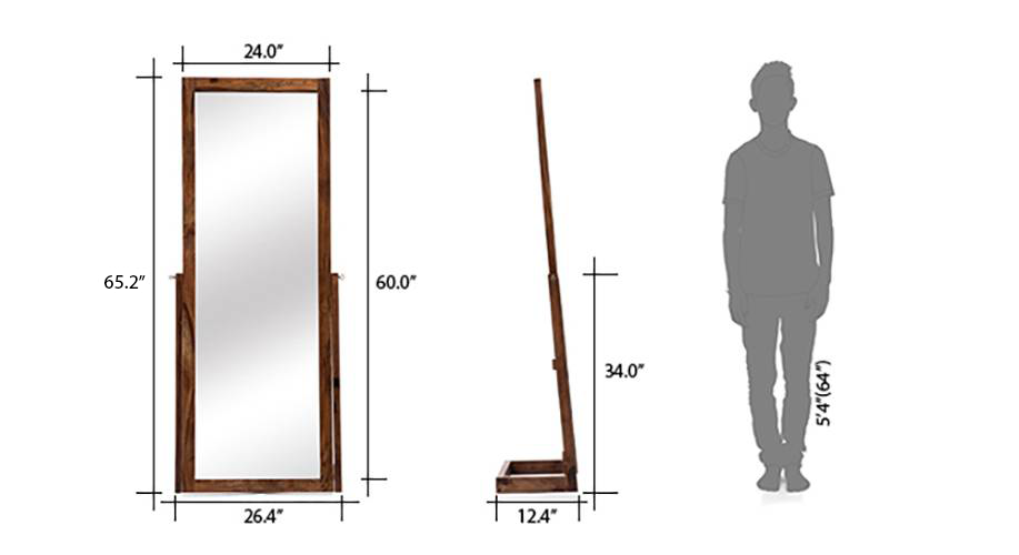 Sirius Standing Mirror Urban Ladder sirius-standing-mirror-urban-ladder