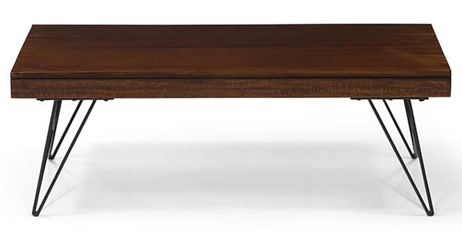 Dyson TV Unit - Coffee Table Set (Walnut Finish) by Urban Ladder - Front View Design 1 - 127288