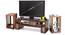 Euler's TV Unit & Side Tables Set (Teak Finish) by Urban Ladder - Half View Design 1 - 127887