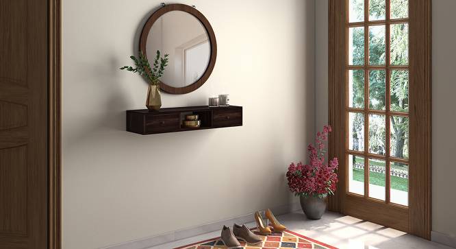 Claudio Console Shelf (Mahogany Finish) by Urban Ladder - Full View Design 1 - 128341