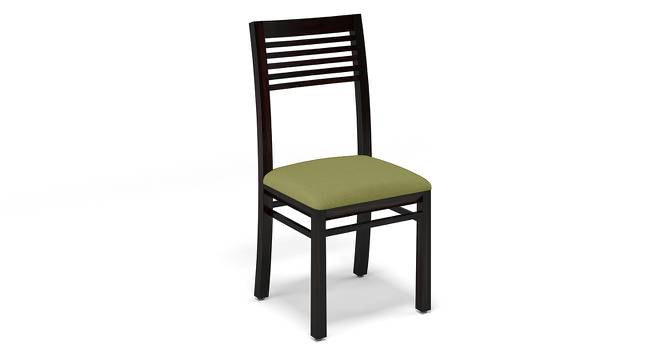 Zella Dining Chairs - Set of 2 (Mahogany Finish, Avocado Green) by Urban Ladder - Cross View Design 1 - 128851