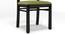Zella Dining Chairs - Set of 2 (Mahogany Finish, Avocado Green) by Urban Ladder - Zoomed Image Design 1 - 128853