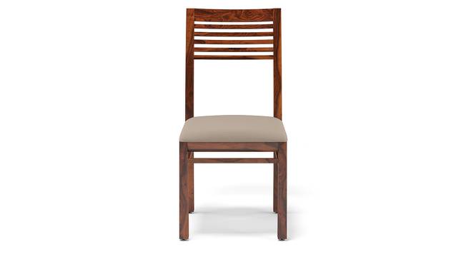 Zella Dining Chairs - Set of 2 (Teak Finish, Wheat Brown) by Urban Ladder - Front View Design 1 - 128866