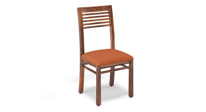 Zella Dining Chairs - Set of 2 (Teak Finish, Burnt Orange) by Urban Ladder - Cross View Design 1 - 128889