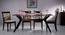 Wesley 6 Seater Glass Top Dining Table (Dark Walnut Finish) by Urban Ladder - Full View Design 1 - 129053