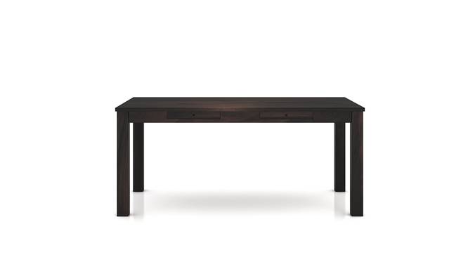 Arabia XL Storage - Oribi 6 Seater Dining Table Set (Mahogany Finish, Avocado Green) by Urban Ladder - Front View Design 2 - 129249