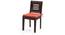 Capra Dining Chairs - Set of 2 (With Removable Cushions) (Burnt Orange, Mahogany Finish) by Urban Ladder - Design 1 - 130268