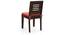 Capra Dining Chairs - Set of 2 (With Removable Cushions) (Burnt Orange, Mahogany Finish) by Urban Ladder - Design 1 - 130270