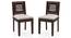 Capra Dining Chairs - Set of 2 (With Removable Cushions) (Mahogany Finish, Wheat Brown) by Urban Ladder - Design 1 - 130279