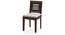 Capra Dining Chairs - Set of 2 (With Removable Cushions) (Mahogany Finish, Wheat Brown) by Urban Ladder - Design 1 - 130281