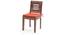 Capra Dining Chairs - Set of 2 (With Removable Cushions) (Teak Finish, Burnt Orange) by Urban Ladder - Design 1 - 130298
