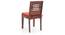 Capra Dining Chairs - Set of 2 (With Removable Cushions) (Teak Finish, Burnt Orange) by Urban Ladder - Design 1 - 130299