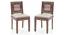 Capra Dining Chairs - Set of 2 (With Removable Cushions) (Teak Finish, Wheat Brown) by Urban Ladder - Design 1 - 130309
