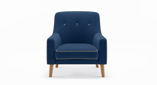 Hagen Lounge Chair (Cobalt) by Urban Ladder - Front View Design 1 - 134022
