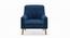 Hagen Lounge Chair (Cobalt) by Urban Ladder - Front View Design 1 - 134022