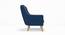 Hagen Lounge Chair (Cobalt) by Urban Ladder - Design 1 Side View - 134025