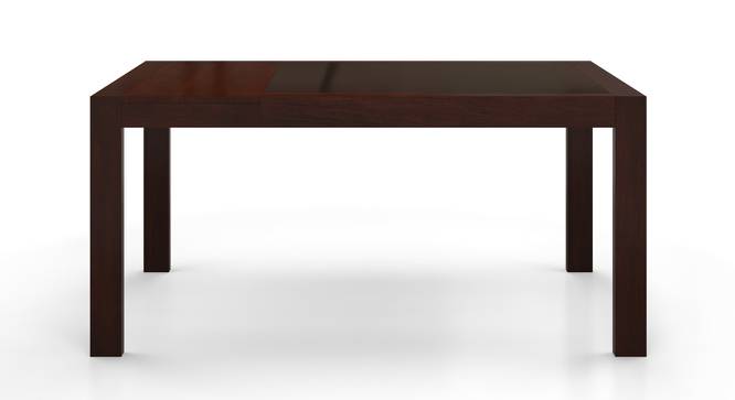 Vanalen 4 to 6 Extendable Glass Top Dining Table (Dark Walnut Finish) by Urban Ladder