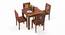 Arabia - Capra 4 Seater Storage Dining Table Set (Teak Finish) by Urban Ladder - Front View Design 2 - 135949