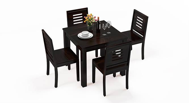 Arabia - Capra 4 Seater Storage Dining Table Set (Mahogany Finish) by Urban Ladder - Design 1 Half View - 135962