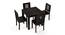 Arabia - Capra 4 Seater Storage Dining Table Set (Mahogany Finish) by Urban Ladder - Front View Design 2 - 135963