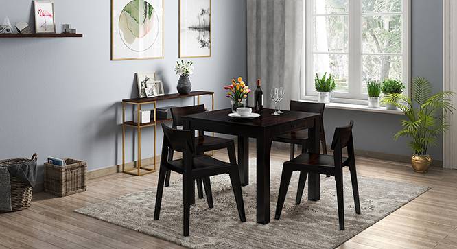 Arabia - Gordon 4 Seater Storage Dining Table Set (Mahogany Finish) by Urban Ladder - Design 1 Full View - 135975