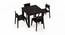 Arabia - Gordon 4 Seater Storage Dining Table Set (Mahogany Finish) by Urban Ladder - Front View Design 2 - 135977