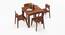 Arabia - Gordon 4 Seater Storage Dining Table Set (Teak Finish) by Urban Ladder - Design 1 Half View - 135990