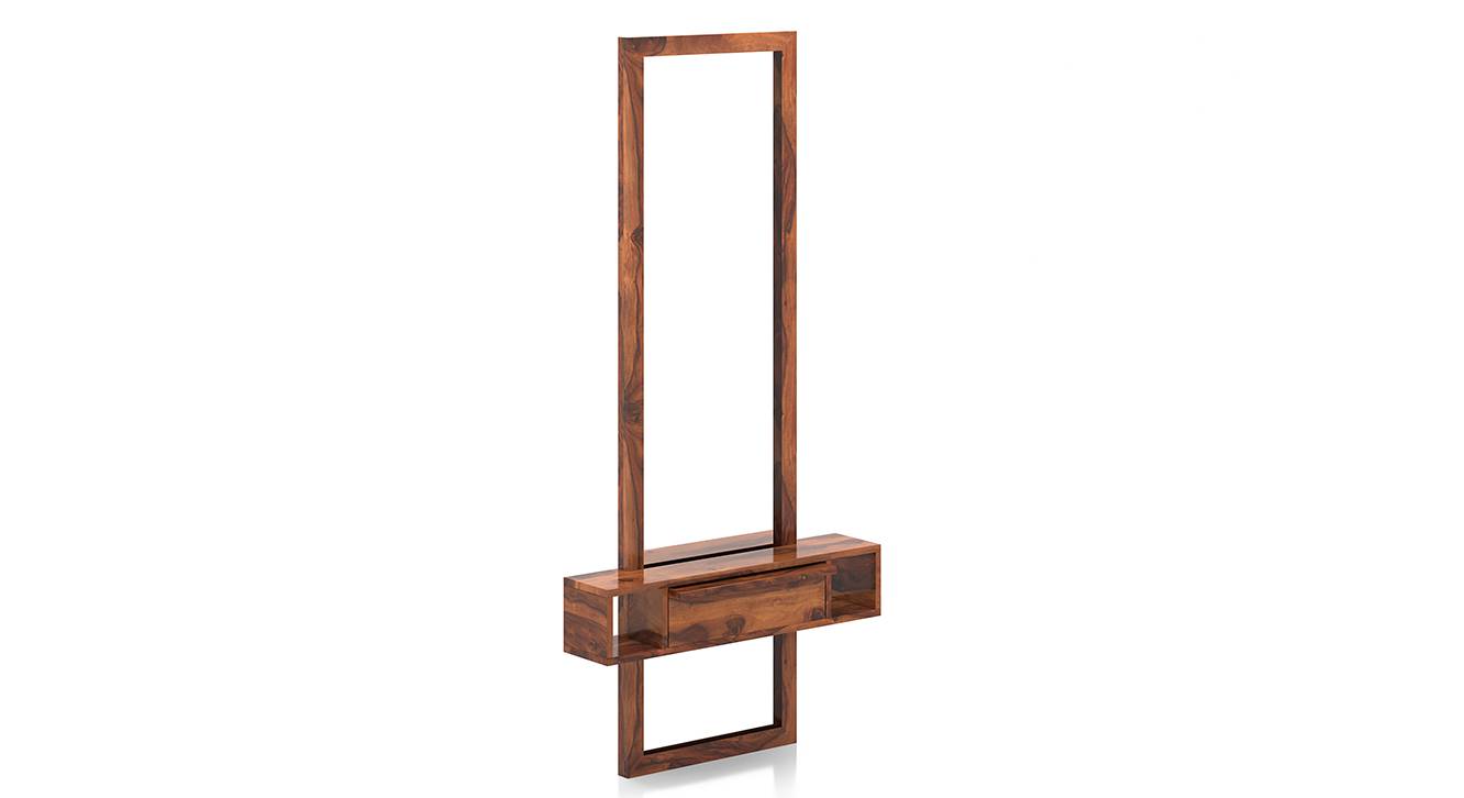 Ohio Solid Wood Dressing Table in Teak Finish Urban Ladder