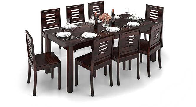 Arabia XXL - Capra 8 Seater Dining Table Set (Mahogany Finish) by Urban Ladder - Design 1 Half View - 136153