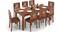 Arabia XXL - Capra 8 Seater Dining Table Set (Teak Finish) by Urban Ladder - Design 1 Half View - 136167