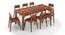 Arabia XXL - Gordon 8 Seater Dining Table Set (Teak Finish) by Urban Ladder - Front View Design 1 - 136196