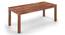 Arabia XXL - Zella 8 Seater Dining Table Set (Teak Finish, Avocado Green) by Urban Ladder - Front View Design 2 - 136359