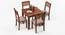 Arabia - Zella 4 Seater Storage Dining Table Set (Teak Finish, Wheat Brown) by Urban Ladder - Design 1 Half View - 136602
