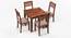 Arabia - Zella 4 Seater Storage Dining Table Set (Teak Finish, Wheat Brown) by Urban Ladder - Front View Design 1 - 136603