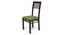 Arabia - Zella 4 Seater Storage Dining Table Set (Mahogany Finish, Avocado Green) by Urban Ladder - Front View Design 3 - 136660