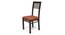 Arabia - Zella 4 Seater Storage Dining Table Set (Mahogany Finish, Burnt Orange) by Urban Ladder - Front View Design 3 - 136674
