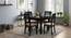 Arabia - Zella 4 Seater Storage Dining Table Set (Mahogany Finish, Wheat Brown) by Urban Ladder - Design 1 Full View - 136680