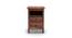 Snooze Tall Bedside Table (Teak Finish) by Urban Ladder - Front View Design 1 - 136968