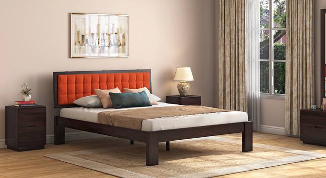Florence Bed (Solid Wood) (Mahogany Finish, King Bed Size, Lava) by Urban Ladder - Design 1 Full View - 137396