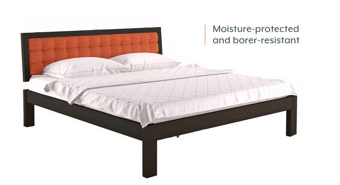 Florence Bed (Solid Wood) (Mahogany Finish, King Bed Size, Lava) by Urban Ladder - Design 1 Half View - 137399