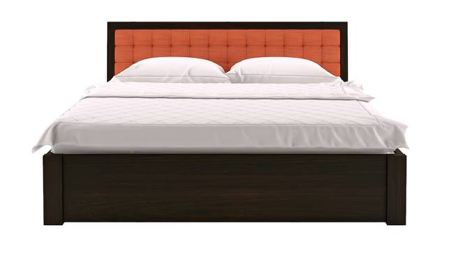 Florence Storage Bed (Solid Wood) (Mahogany Finish, King Bed Size, Lava, Drawer Storage Type) by Urban Ladder - Design 1 Half View - 137477