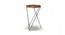 Dyson Hex Side Table (Teak Finish, Black) by Urban Ladder - Design 1 Side View - 137541