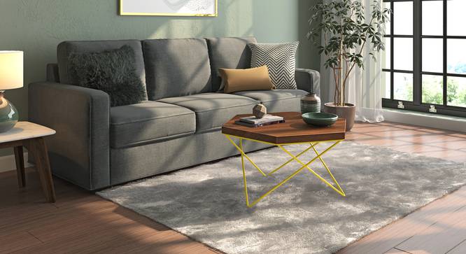Dyson Hex Coffee Table (Teak Finish, Yellow) by Urban Ladder - Design 1 Full View - 137551