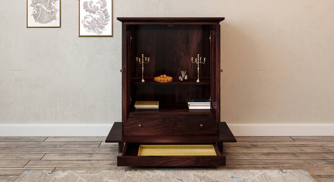 Devoto Prayer Cabinet (Mahogany Finish, With Drawer Configuration) by Urban Ladder - - 137895