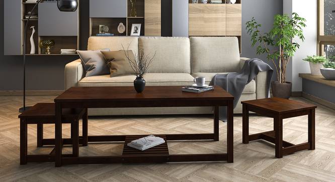 Hevea Nested Coffee Table (Dark Walnut Finish) by Urban Ladder - Design 1 Full View - 137940
