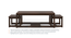 Hevea Nested Coffee Table (Dark Walnut Finish) by Urban Ladder - Front View Design 1 - 137941