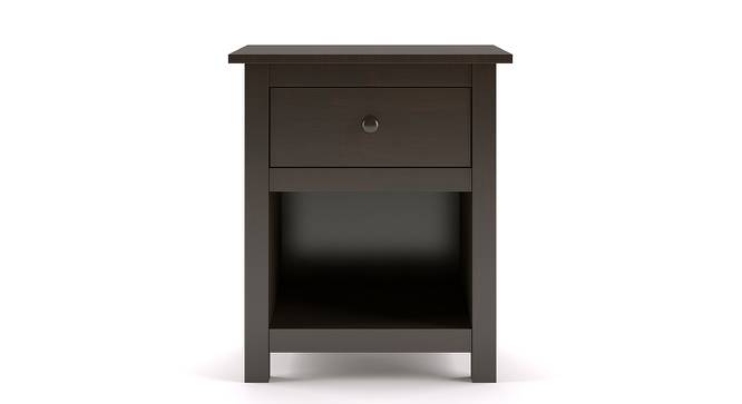 Evelyn Bedside Table (Dark Walnut Finish) by Urban Ladder - Front View Design 1 - 139976